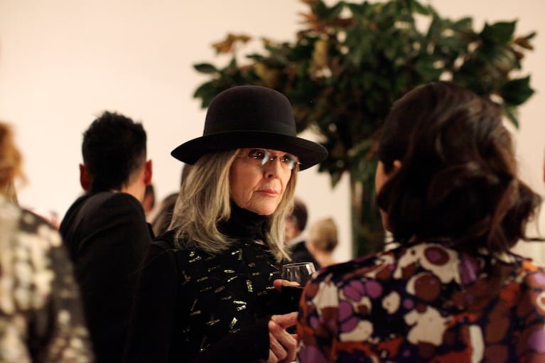 FILE -- Diane Keaton attends a gala at the Hammer Museum in Los Angeles, Oct. 10, 2015. Keaton, the vibrant, sometimes unconventional, always charmingly self-deprecating actress who won an Oscar for Woody Allen's comedy "Annie Hall" and appeared in some 100 movie and television roles, has died, the New York Times reported on Oct. 11, 2025. She was 79. (Emily Berl/The New York Times)