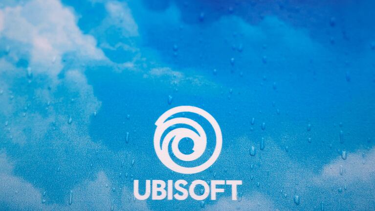 FILE PHOTO: A view of the Ubisoft Entertainment logo on a panel during a news conference at the company's headquarters in Saint-Mande, near Paris, France, September 8, 2022. REUTERS/Sarah Meyssonnier/File Photo