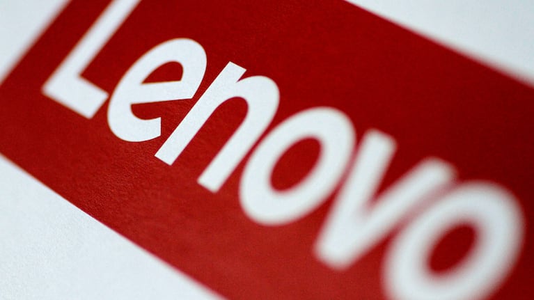 FILE PHOTO: FILE PHOTO: The Lenovo logo is seen in this illustration photo January 22, 2018. REUTERS/Thomas White/Illustration/File Photo/File Photo