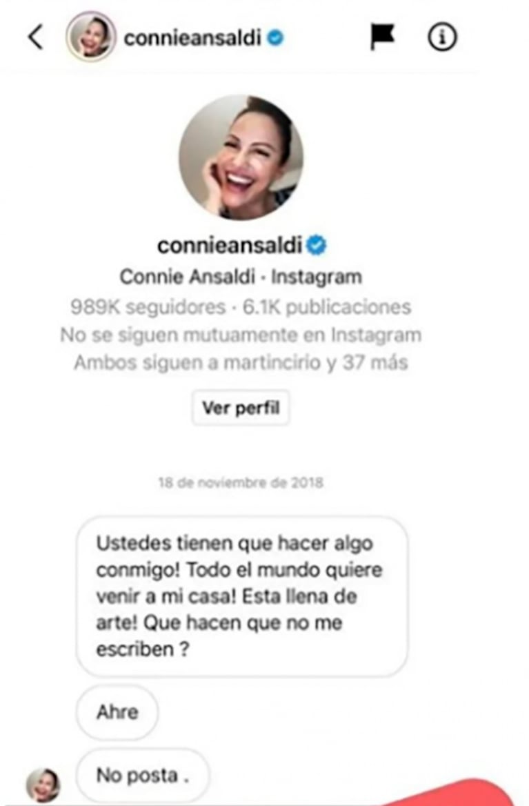 Filosa reacción de Connie Ansaldi con la decoradora que aseguró que Maradona la quiso seducir: "De meter chivo con un muerto no se vuelve"
