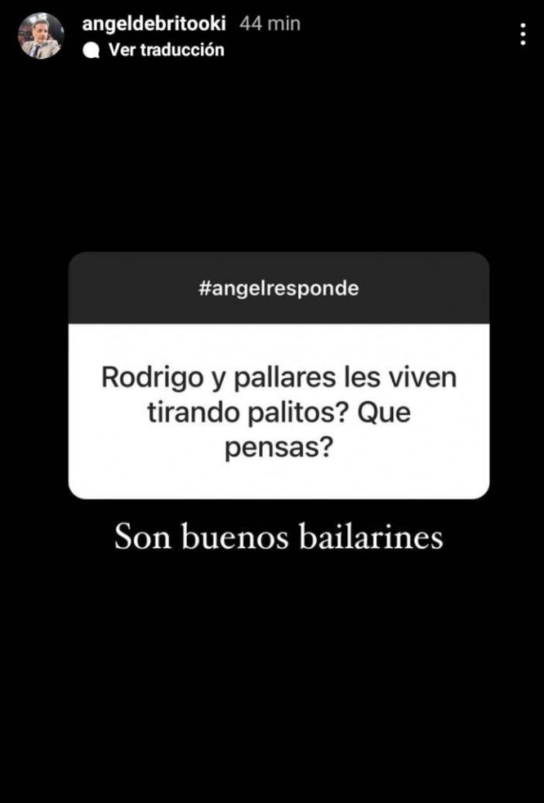 Filosa respuesta de Ángel de Brito cuando le preguntaron por Adrián Pallares y Rodrigo Lussich: "Son buenos bailarines"