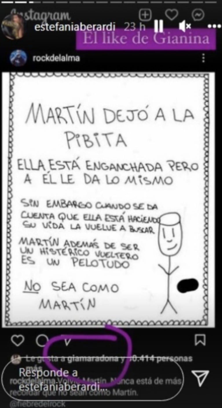 Filoso "me gusta" de Gianinna Maradona tras su escandalosa separación de Daniel Osvaldo: "Él la vuelve a buscar"