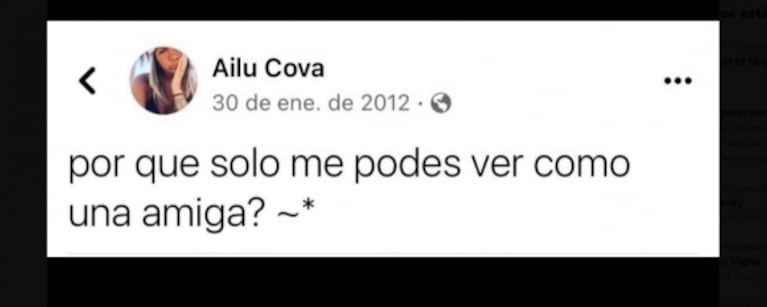 Filtran viejos mensajes que Ailén Cova le mandaba a Alexis Mac Allister cuando estaba de novio con Camila Mayan