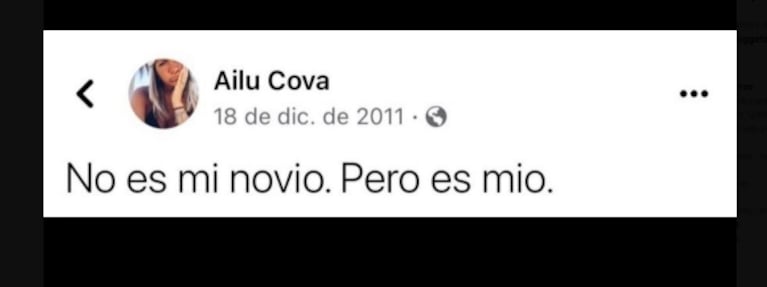 Filtran viejos mensajes que Ailén Cova le mandaba a Alexis Mac Allister cuando estaba de novio con Camila Mayan