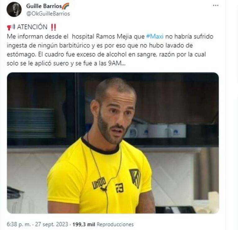 Filtraron el informe del hospital donde internaron a Maxi Guidici: “¿Hemos sido engañados?”