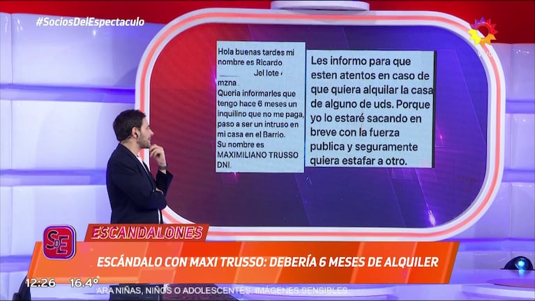 Filtraron el millonario fraude que Maxi Trusso habra cometido: Seguro quiera estafar a otro