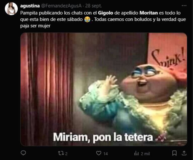 Filtraron los mejores memes de Roberto García Moritán y el Gigoló: “All the night”