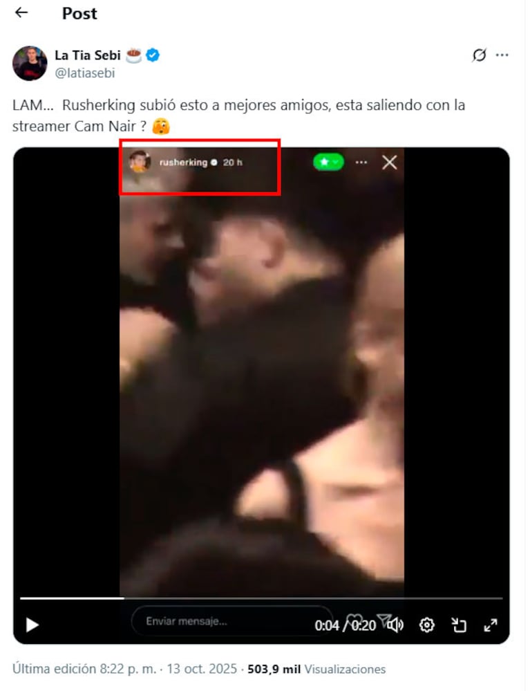 Filtraron polémicos videos que Rusherking subió a “mejores amigos” en Instagram (Imágenes virales en redes sociales)