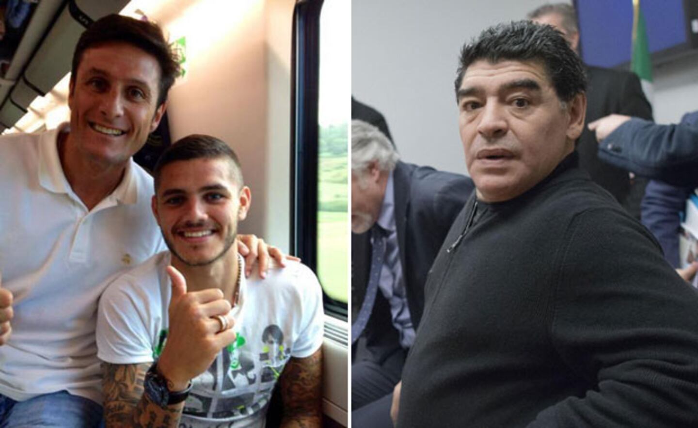 Finalmente, Mauro Icardi viajó a Roma con Javier Zanetti para el Partido por la Paz. (Foto: Twitter)