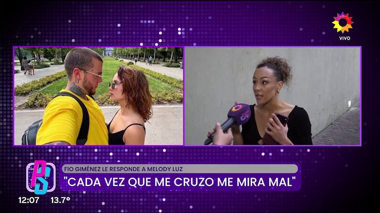 Fiorella Giménez habló de Alex Caniggia y Melody Luz (Foto: captura de eltrece).
