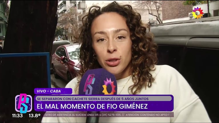 Fiorella Giménez habló de su separación de Agustín Cachete Sierra.
