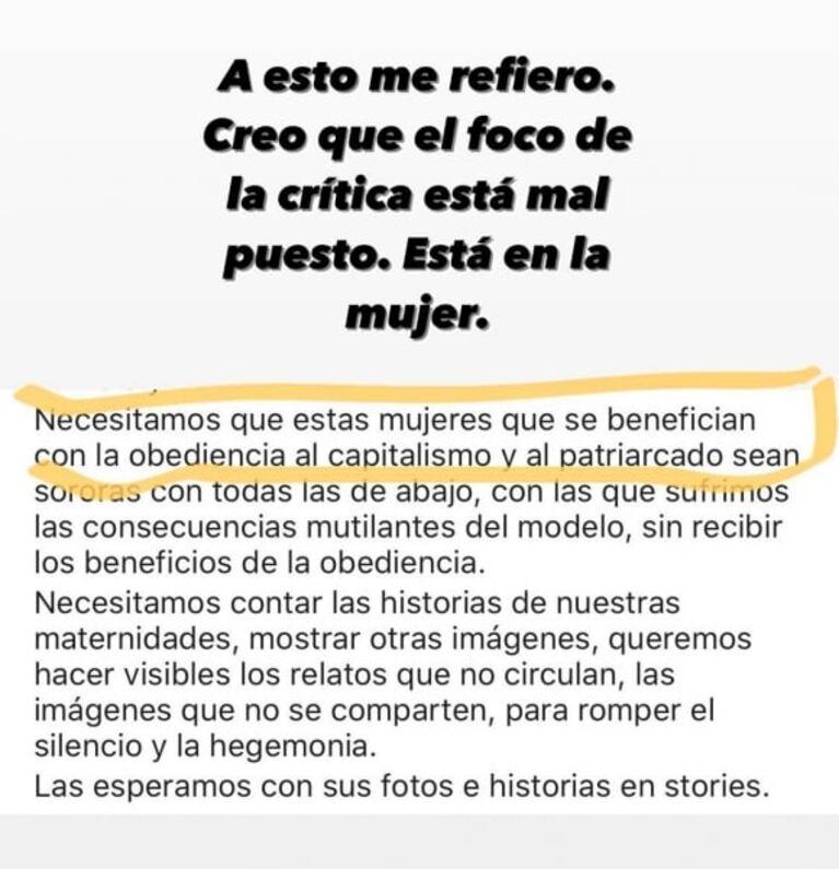 Firme descargo de China Suárez tras las críticas sobre su cuerpo y el postparto: "¿Quiénes son para decir qué es un puerperio real?"