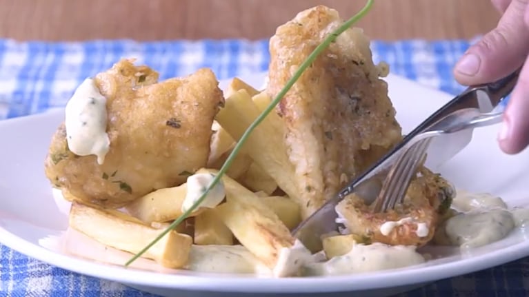 fish, chips, pescado, papas