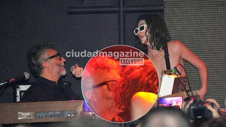 Fito Páez y Sofía Gala a puro chape en Niceto. (Foto: Movilpress)