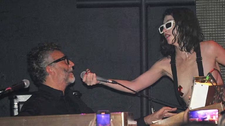 Fito Páez y Sofía Gala en Niceto cuando estaban juntos.