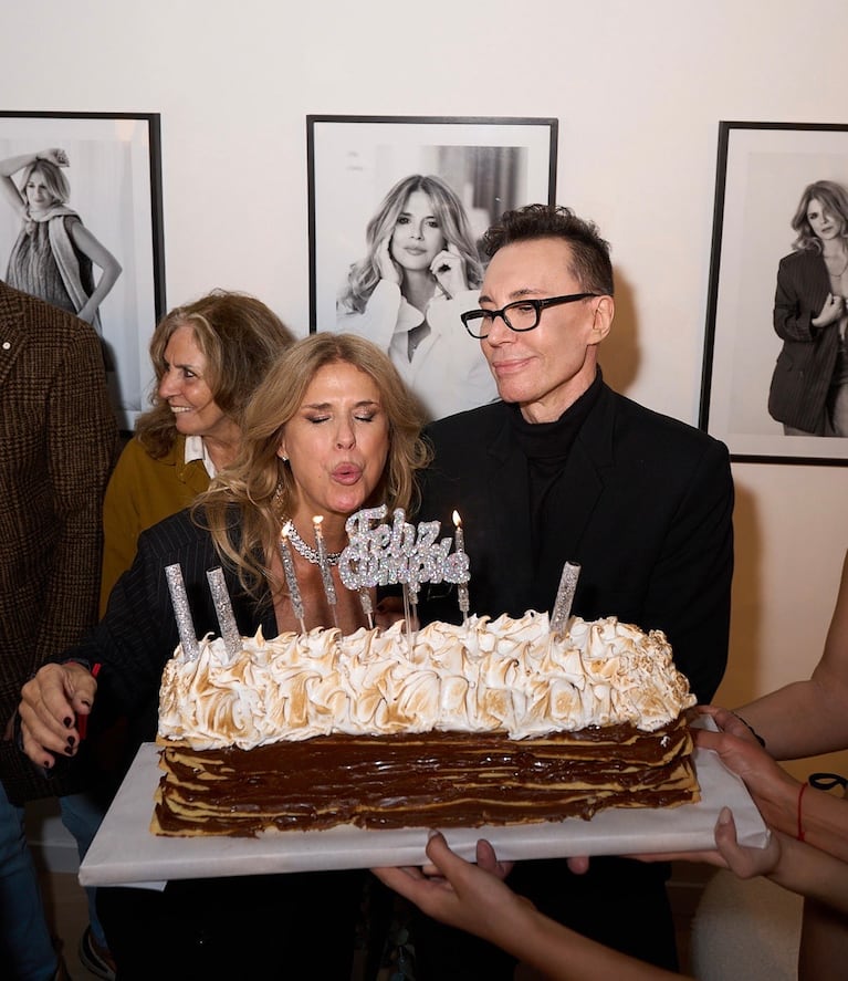 Flavia Palmiero cumplió 59 y lo celebró con la apertura del local de su marca diseñado por su hija