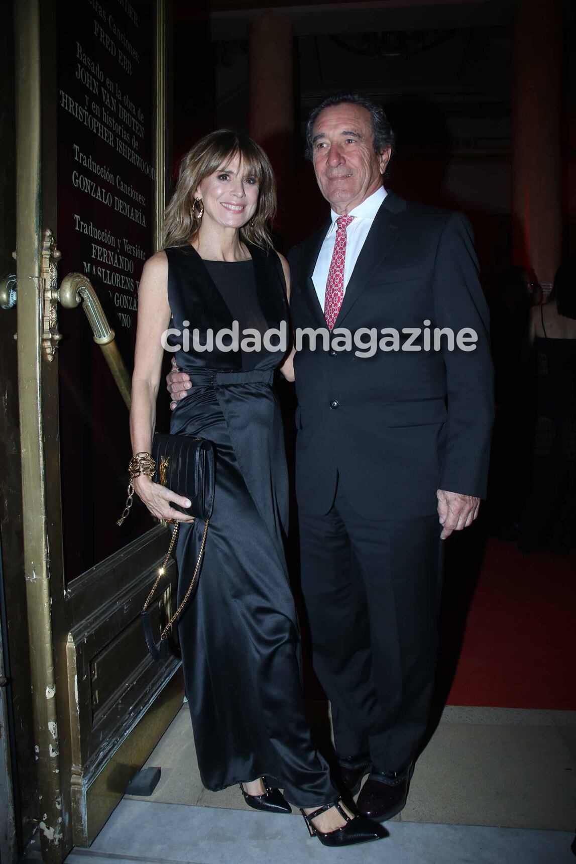 Flavia Palmiero y Luis Scalella en la gala de prensa de Cabaret. (Foto: Movilpress)