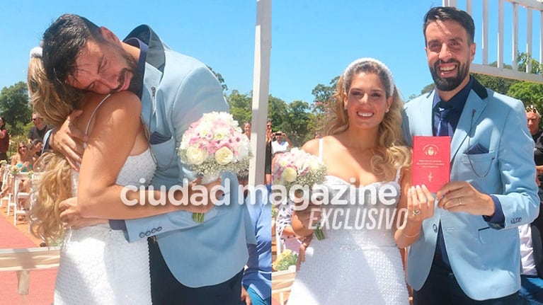 Flavio Azzaro se casó con Sol Nobile (Fotos: Movilpress)