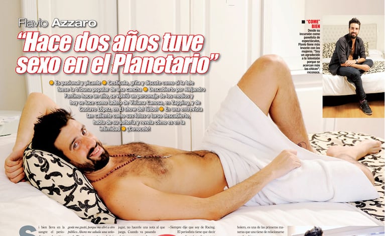 Flavio Azzaro se destapó. (Foto: revista Paparazzi)