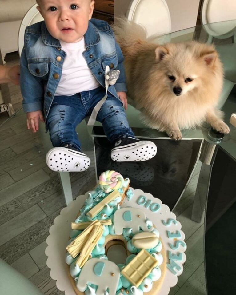 Flavio Mendoza celebró los 6 meses de Dionisio, su hijo: "La cara en su cumplemes, ja, ja" 