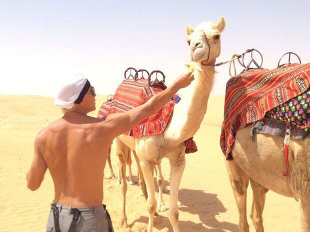 Flavio Mendoza, de vacaciones. (Foto: Twitter)