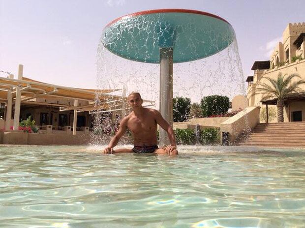 Flavio Mendoza, de vacaciones. (Foto: Twitter)