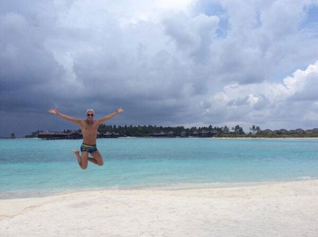 Flavio Mendoza, de vacaciones. (Foto: Twitter)