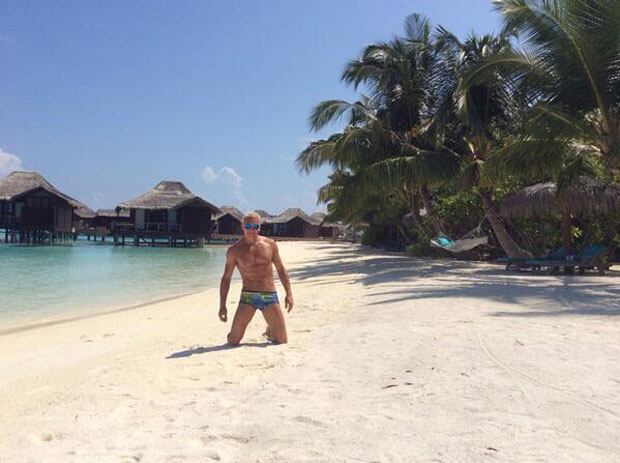 Flavio Mendoza, de vacaciones. (Foto: Twitter)