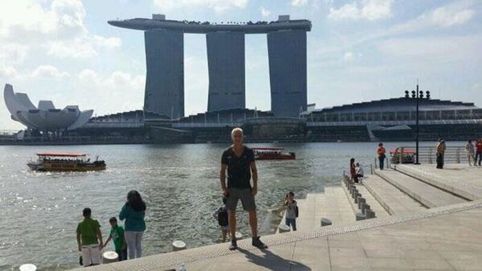 Flavio Mendoza, de vacaciones. (Foto: Twitter)