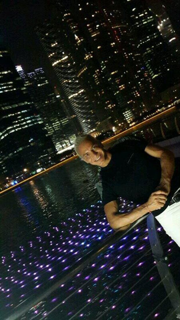Flavio Mendoza, de vacaciones. (Foto: Twitter)