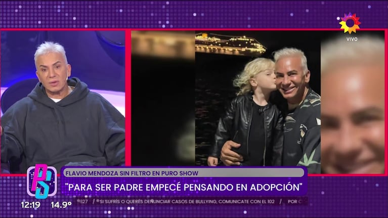 Flavio Mendoza en Puro Show (Foto: captura de eltrece).