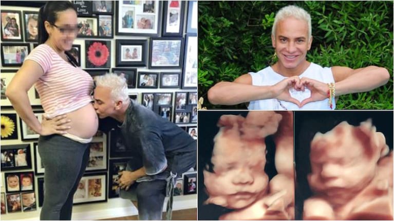 Flavio Mendoza presentó a Giselle, la madre subrogada que lleva en su vientre a Dionisio, su hijo: Le di un beso en...