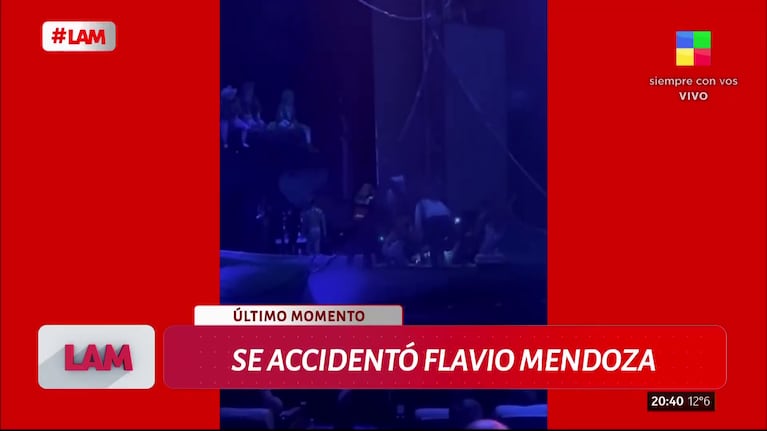 Flavio Mendoza se accidentó en El Circo del Ánima (Foto: captura de video).