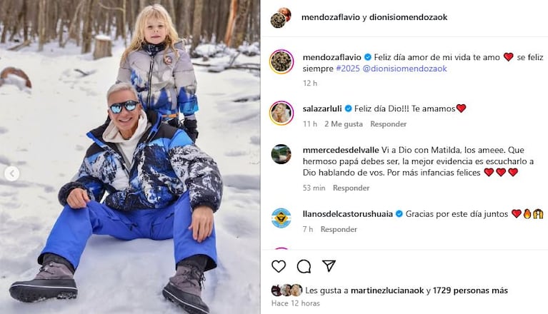 Flavio Mendoza y Dionisio (Foto: Instagram @mendozaflavio)