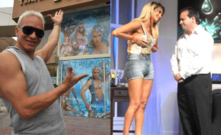 Flavio Mendoza y su Stravaganza, gran ganador. Silvina Luna y su Delicadamente inmoral: estrepitoso fracaso. (Fotos: Web)