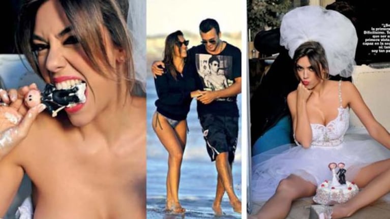 Floppy Tesouro, con su ex, Leandro Penna. (Foto: Revista Gente)