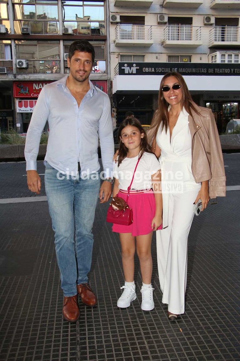 Floppy Tesouro, su hija Moorea y su pareja (Foto: Movilpress)