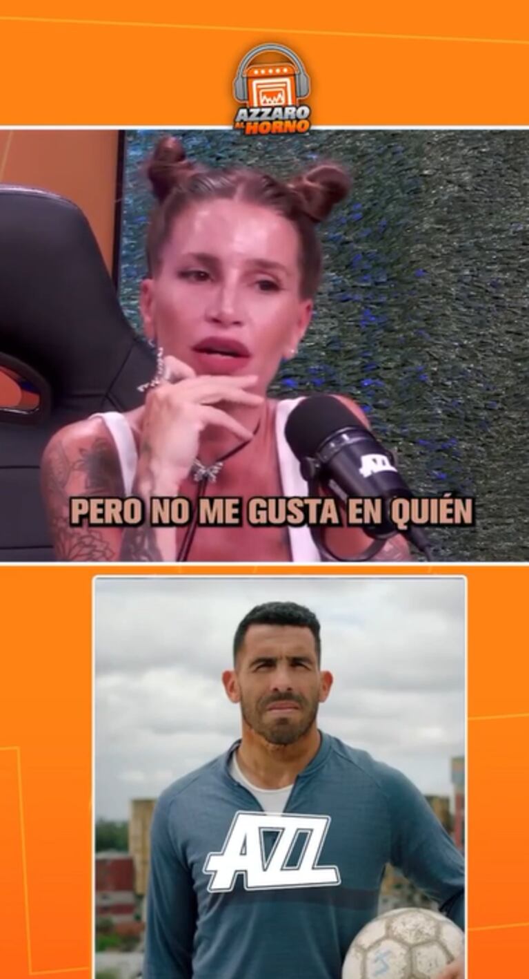 Flor apuntó contra Tévez y también criticó a los futbolistas que no se involucran políticamente. Foto: Azzaro al horno