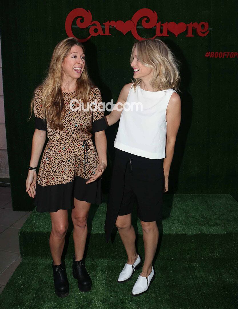 Flor Bertotti y Brenda Gandini, ex compañeras en La Dueña, muy compinches (Fotos: Movilpress). 