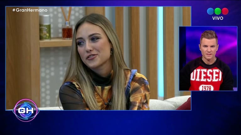 Flor de Gran Hermano 2023 se incomodó con una pregunta de Santiago del Moro y lo cruzó en vivo: “Pasó de moda”