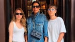 Flor de la V junto a sus hijos, Paul e Isabella (Foto: Instagram @flordelave)
