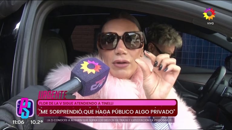 Flor de la Ve contra Marcelo Tinelli.