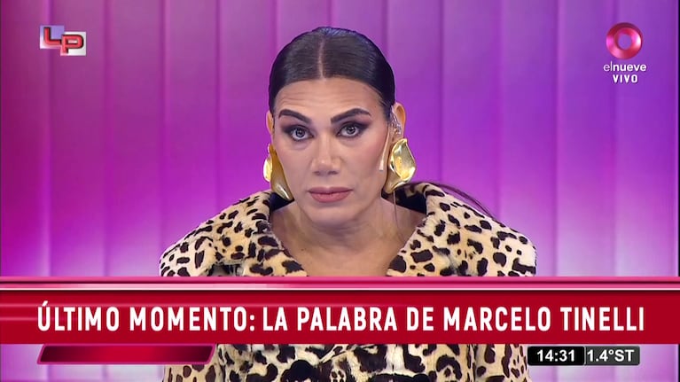 Flor de la Ve contra Marcelo Tinelli.