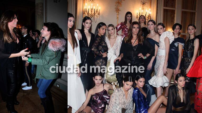 Flor de la Ve presentó su colección, Madame V, y Valeria Bertuccelli la aplaudió en primera fila