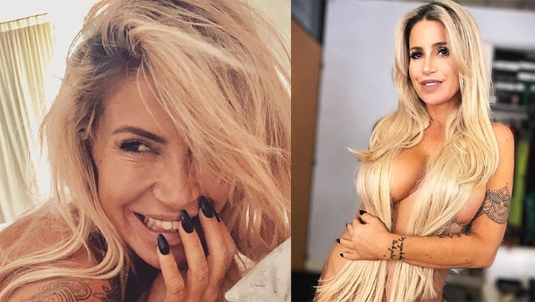Flor festejó sus 45 con una foto al desnudo.