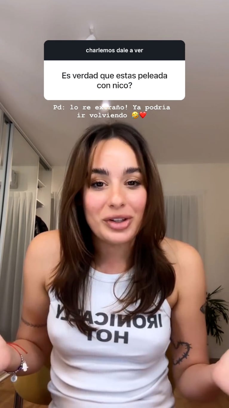 Flor Jazmín Peña habló a fondo del rumor de crisis con Nico Occhiato: “A mí se me nota todo”
