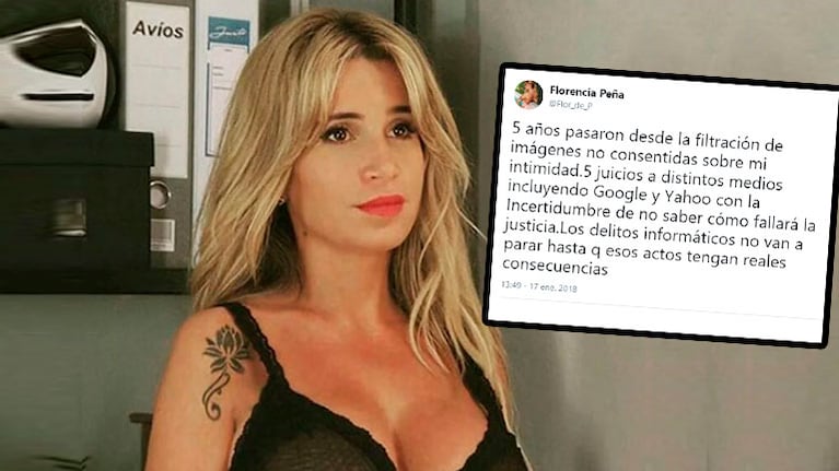 Flor Peña, a cinco años de la filtración de su video hot: Los delitos informáticos no van a parar hasta que esos...