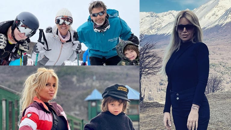 Flor Peña compartió las fotos más lindas con su familia en la nieve.