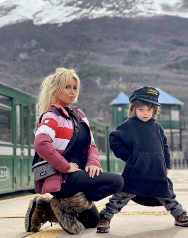 Flor Peña compartió las fotos más lindas con su familia en la nieve: "Un viaje increíble"