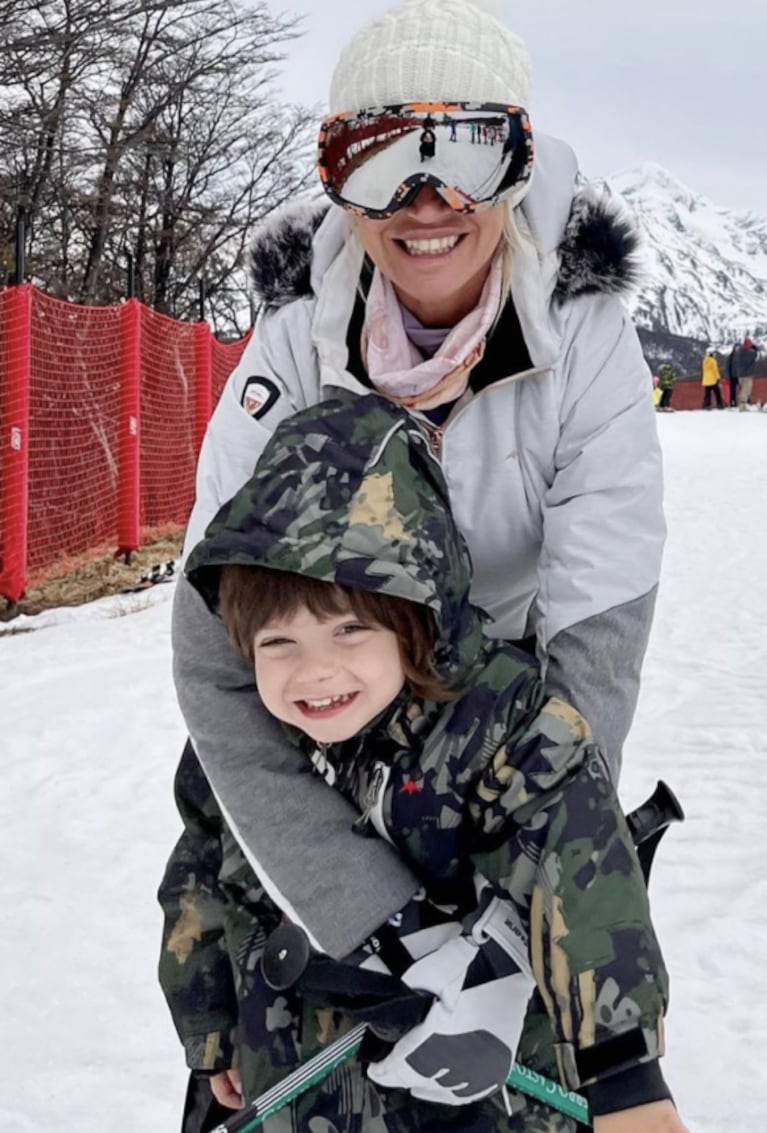 Flor Peña compartió las fotos más lindas con su familia en la nieve: "Un viaje increíble"